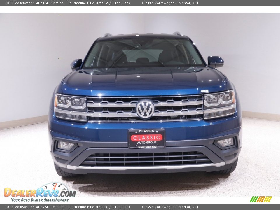 2018 Volkswagen Atlas SE 4Motion Tourmaline Blue Metallic / Titan Black Photo #2
