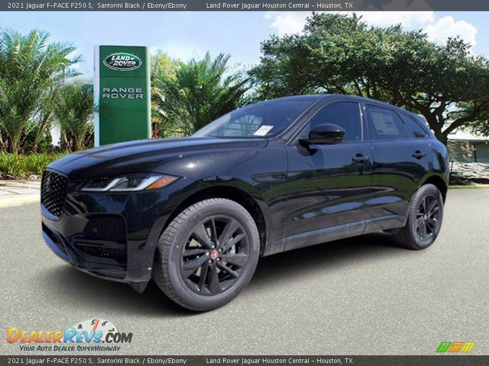 2021 Jaguar F-PACE P250 S Santorini Black / Ebony/Ebony Photo #1