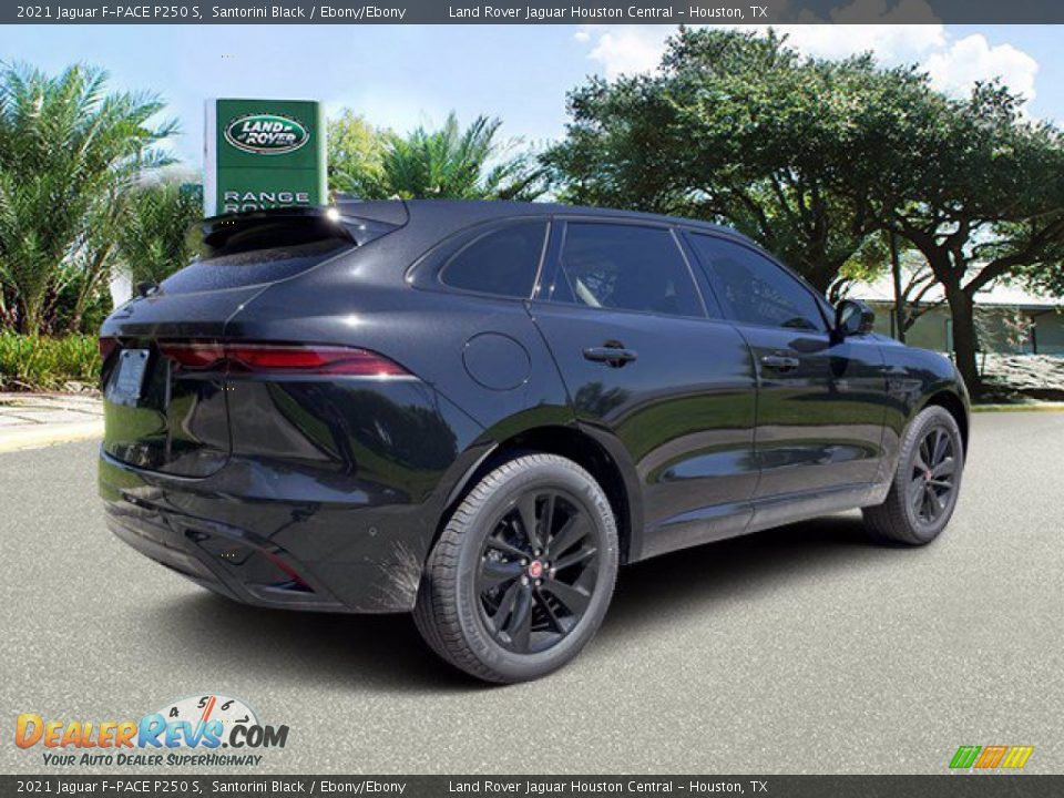 2021 Jaguar F-PACE P250 S Santorini Black / Ebony/Ebony Photo #2