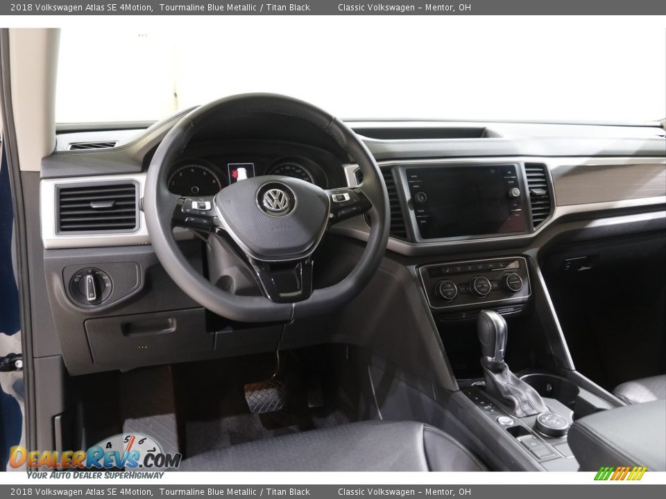 2018 Volkswagen Atlas SE 4Motion Tourmaline Blue Metallic / Titan Black Photo #6