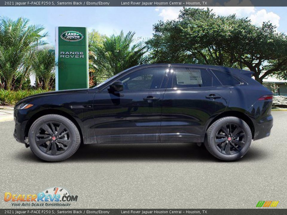 2021 Jaguar F-PACE P250 S Santorini Black / Ebony/Ebony Photo #6