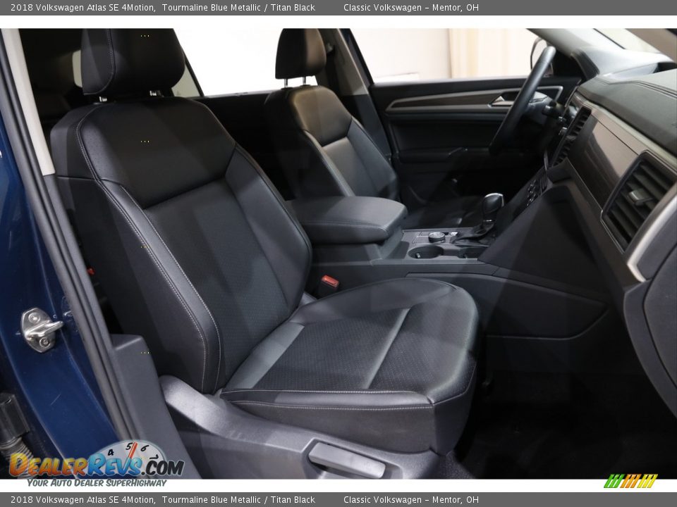 2018 Volkswagen Atlas SE 4Motion Tourmaline Blue Metallic / Titan Black Photo #13