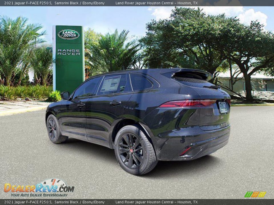 2021 Jaguar F-PACE P250 S Santorini Black / Ebony/Ebony Photo #10