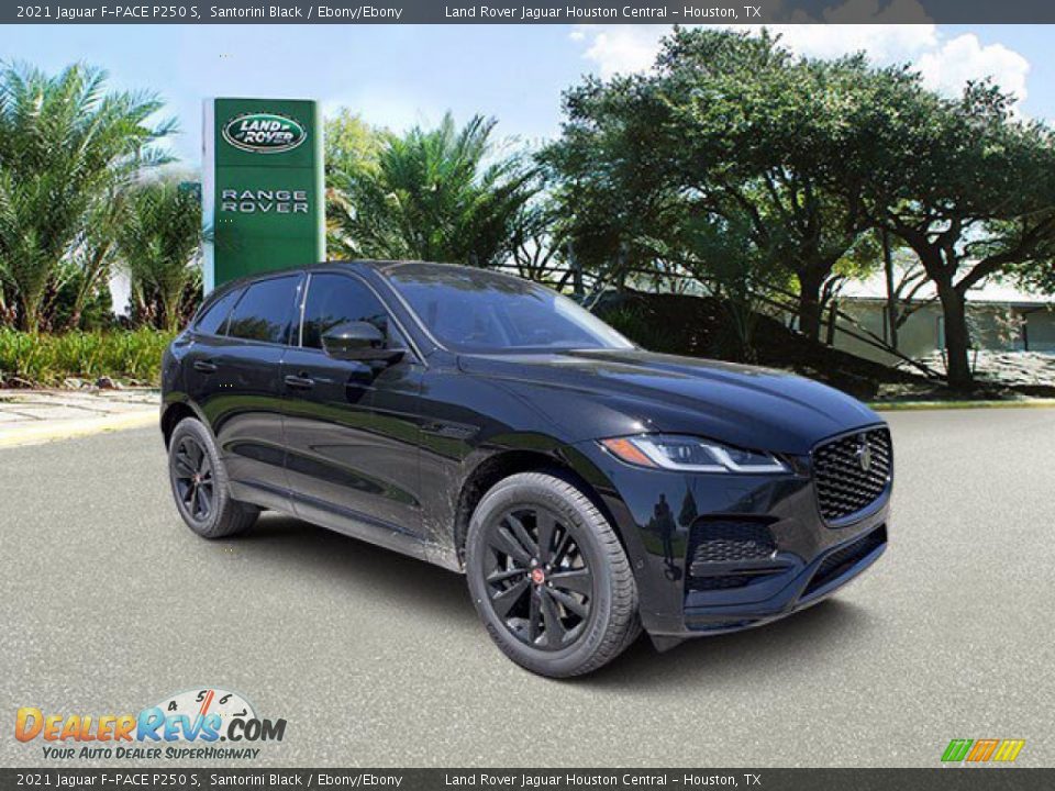 2021 Jaguar F-PACE P250 S Santorini Black / Ebony/Ebony Photo #12