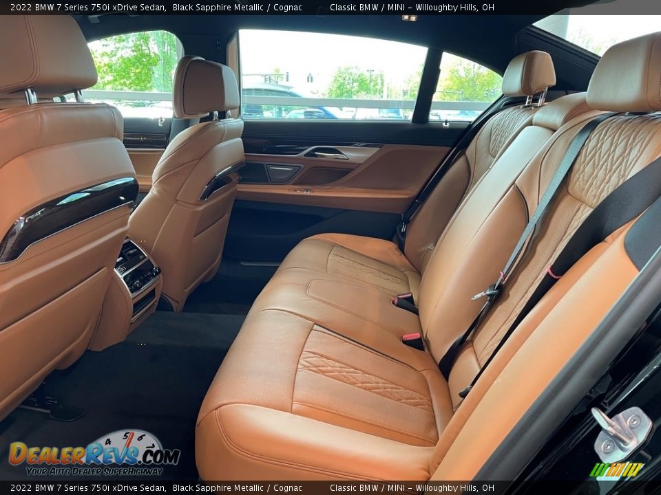 2022 BMW 7 Series 750i xDrive Sedan Black Sapphire Metallic / Cognac Photo #3