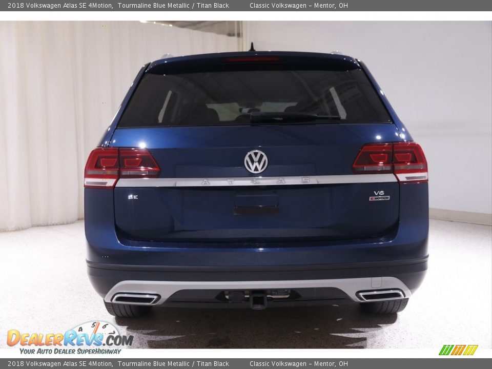 2018 Volkswagen Atlas SE 4Motion Tourmaline Blue Metallic / Titan Black Photo #17