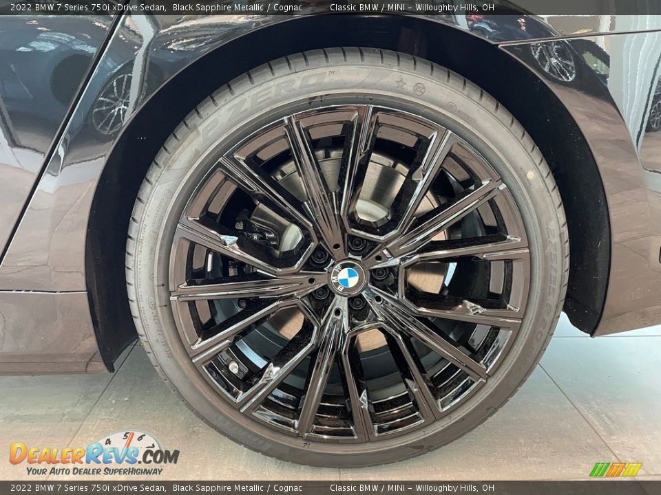 2022 BMW 7 Series 750i xDrive Sedan Black Sapphire Metallic / Cognac Photo #5