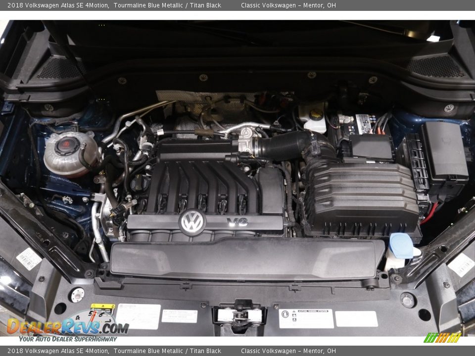 2018 Volkswagen Atlas SE 4Motion Tourmaline Blue Metallic / Titan Black Photo #18