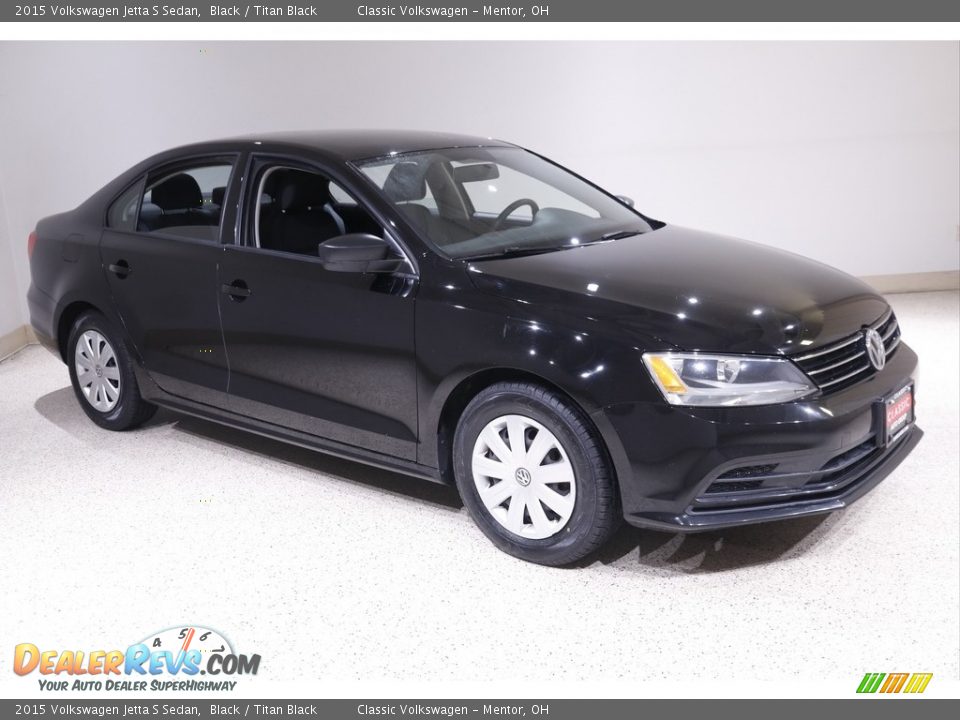 Black 2015 Volkswagen Jetta S Sedan Photo #1