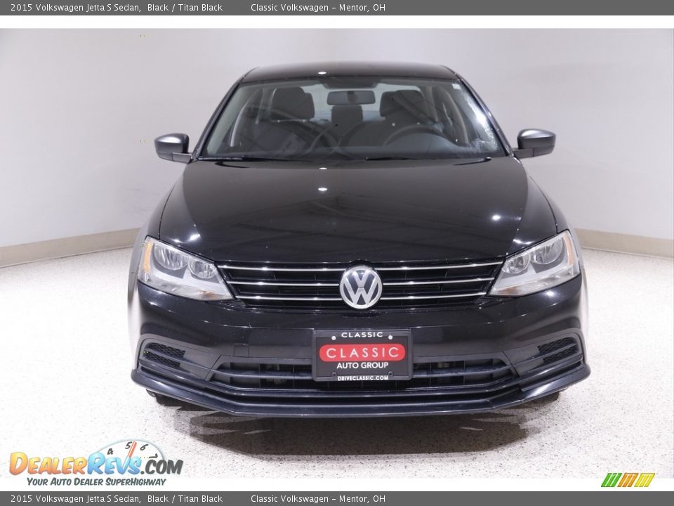 2015 Volkswagen Jetta S Sedan Black / Titan Black Photo #2