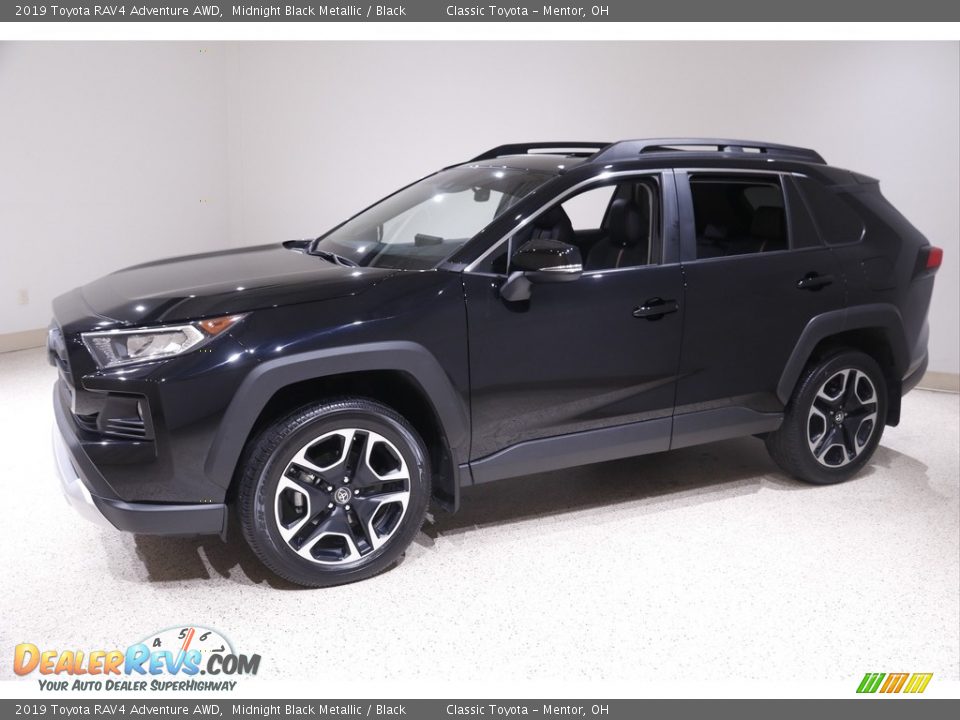 2019 Toyota RAV4 Adventure AWD Midnight Black Metallic / Black Photo #3