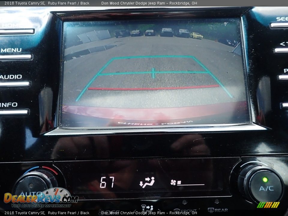 2018 Toyota Camry SE Ruby Flare Pearl / Black Photo #3