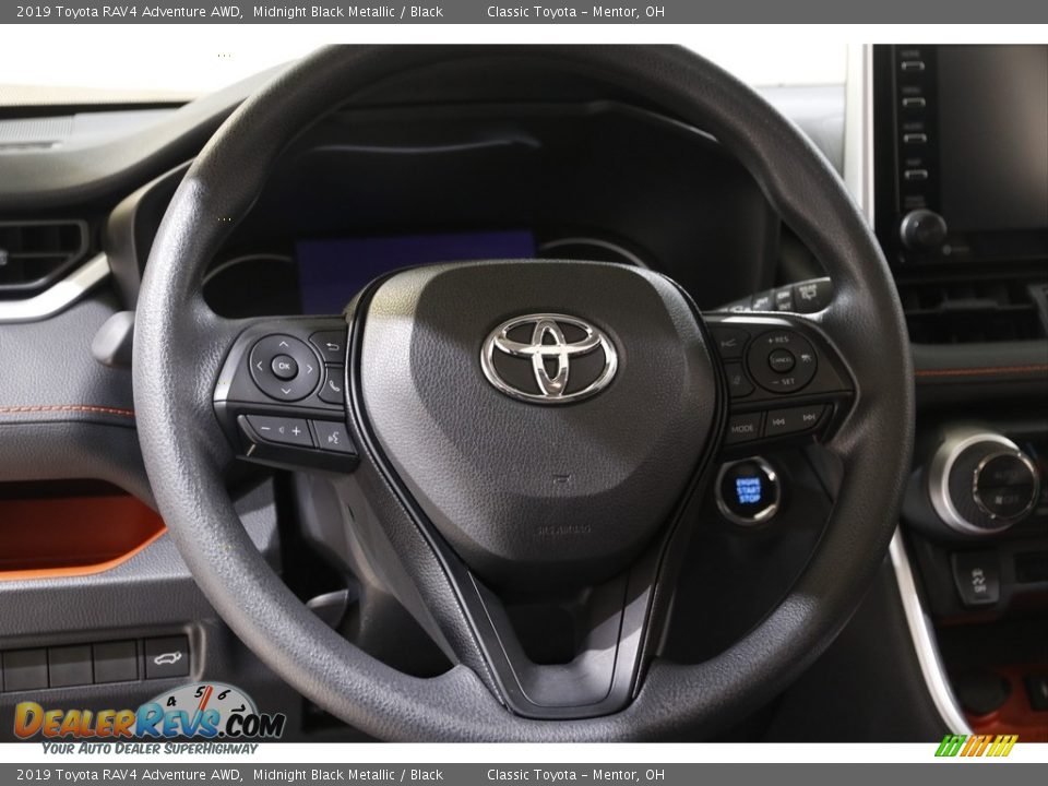 2019 Toyota RAV4 Adventure AWD Midnight Black Metallic / Black Photo #7