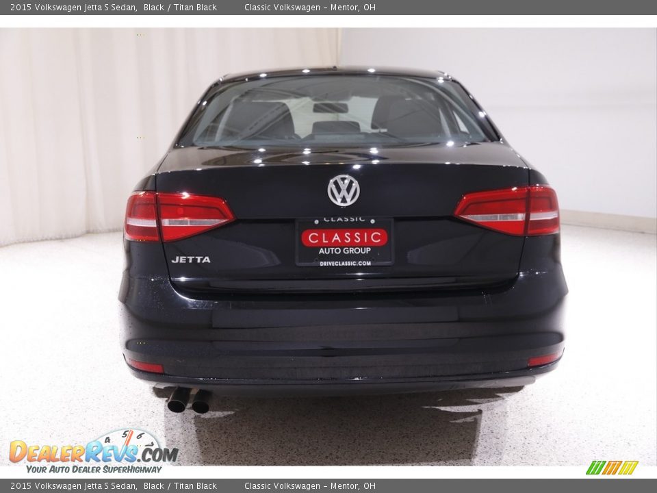 2015 Volkswagen Jetta S Sedan Black / Titan Black Photo #14