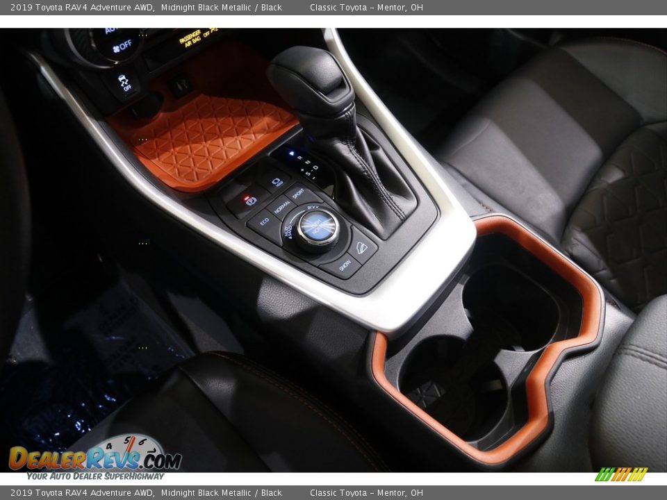 2019 Toyota RAV4 Adventure AWD Midnight Black Metallic / Black Photo #12