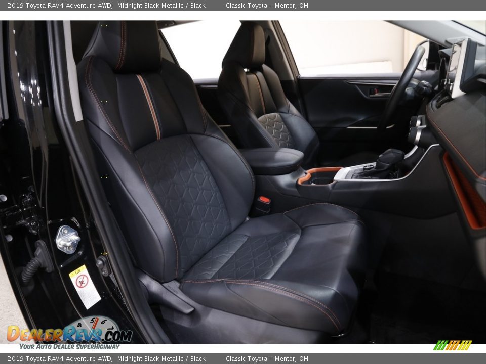 2019 Toyota RAV4 Adventure AWD Midnight Black Metallic / Black Photo #14