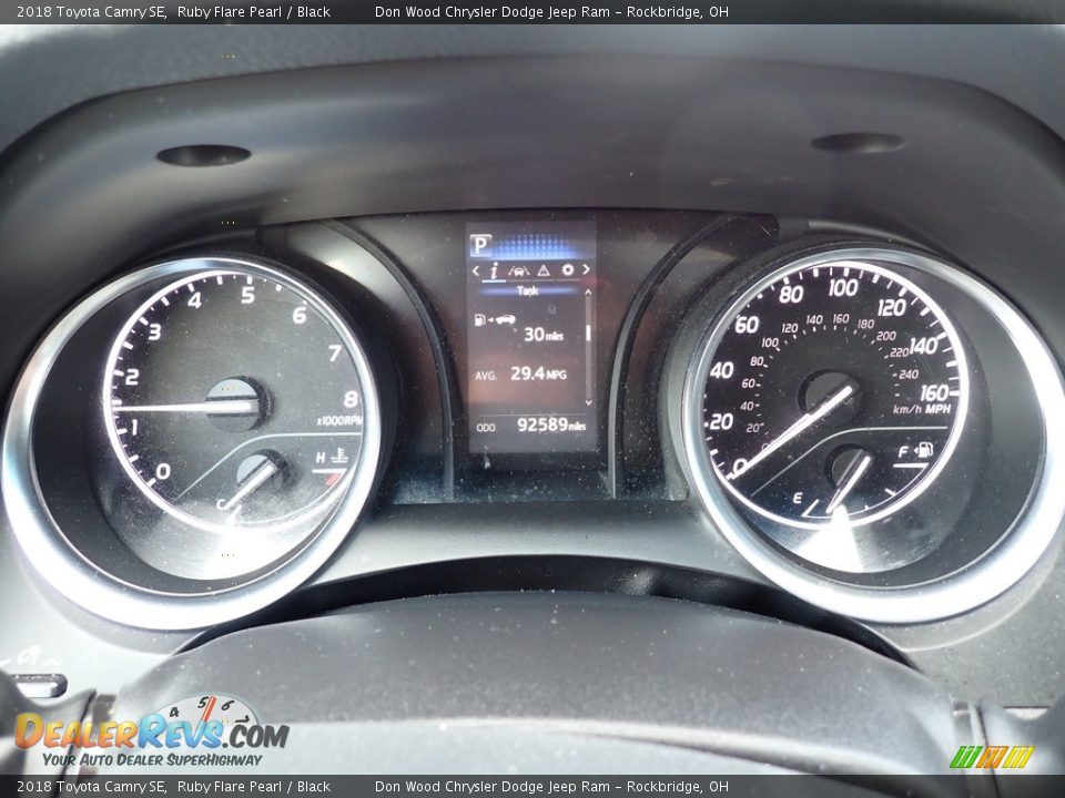 2018 Toyota Camry SE Ruby Flare Pearl / Black Photo #22