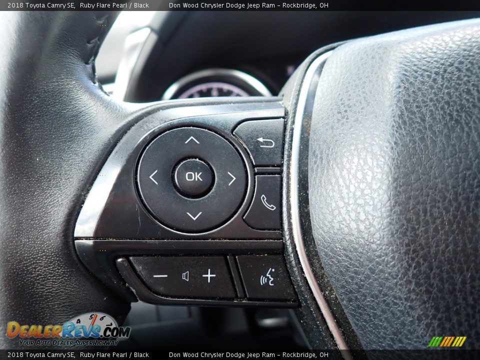 2018 Toyota Camry SE Ruby Flare Pearl / Black Photo #25