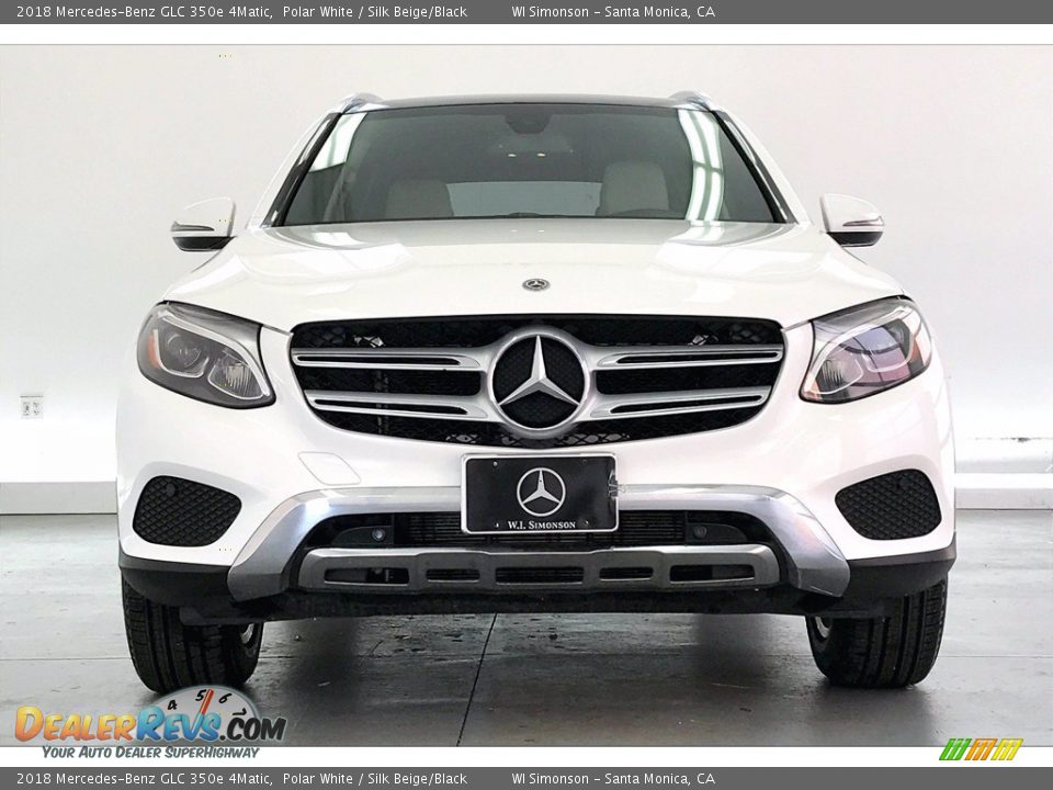 2018 Mercedes-Benz GLC 350e 4Matic Polar White / Silk Beige/Black Photo #2