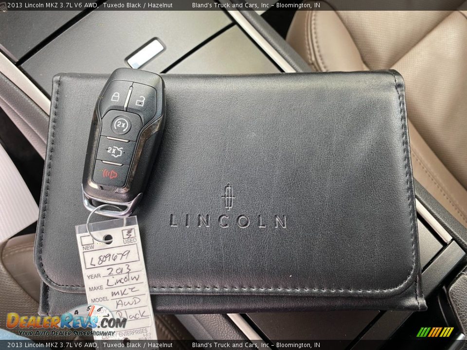 2013 Lincoln MKZ 3.7L V6 AWD Tuxedo Black / Hazelnut Photo #34