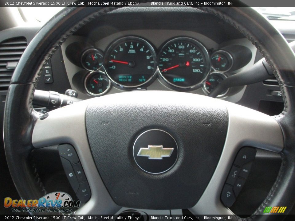 2012 Chevrolet Silverado 1500 LT Crew Cab Mocha Steel Metallic / Ebony Photo #14