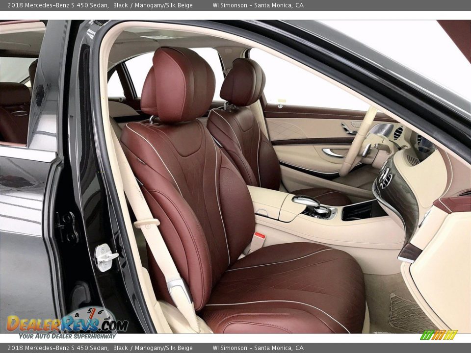 Front Seat of 2018 Mercedes-Benz S 450 Sedan Photo #6