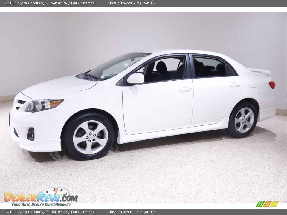 2013 Toyota Corolla S Super White / Dark Charcoal Photo #3