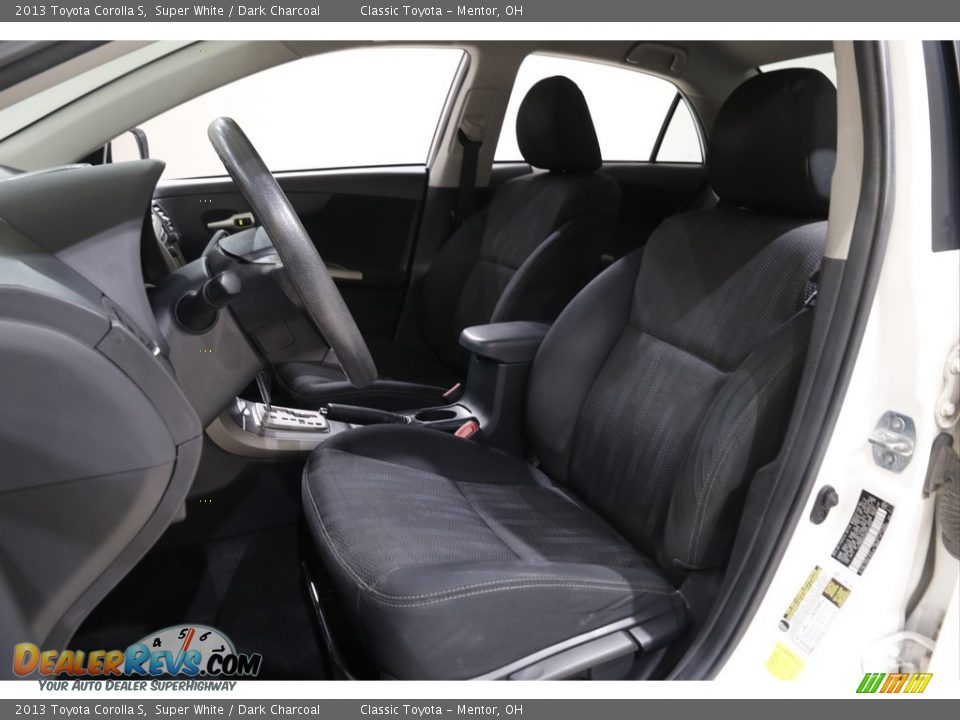 2013 Toyota Corolla S Super White / Dark Charcoal Photo #5