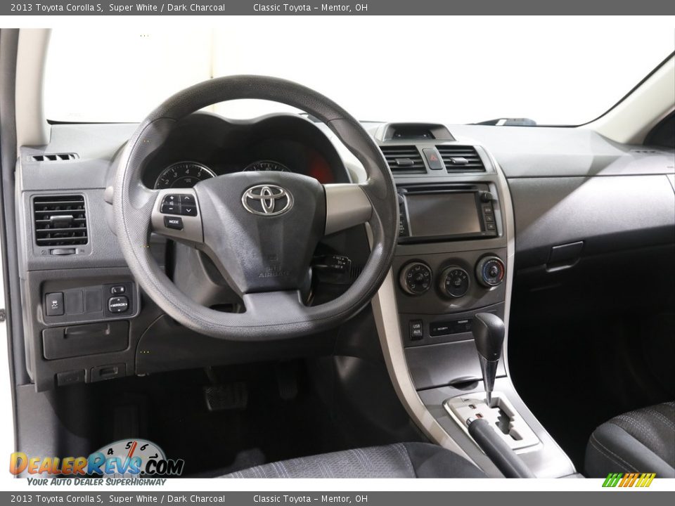 2013 Toyota Corolla S Super White / Dark Charcoal Photo #6