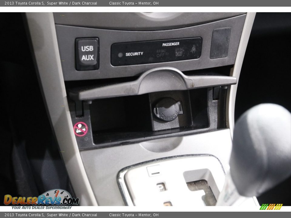 2013 Toyota Corolla S Super White / Dark Charcoal Photo #12