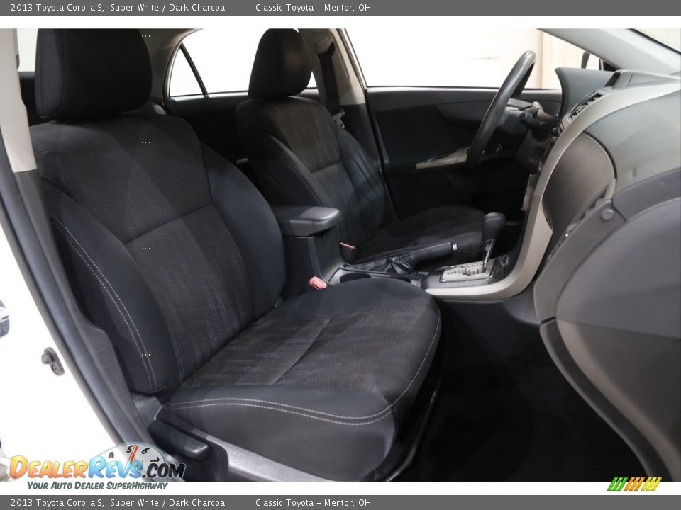 2013 Toyota Corolla S Super White / Dark Charcoal Photo #13