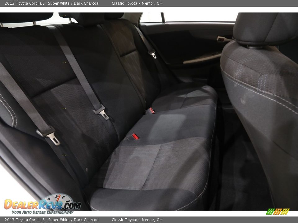 2013 Toyota Corolla S Super White / Dark Charcoal Photo #14