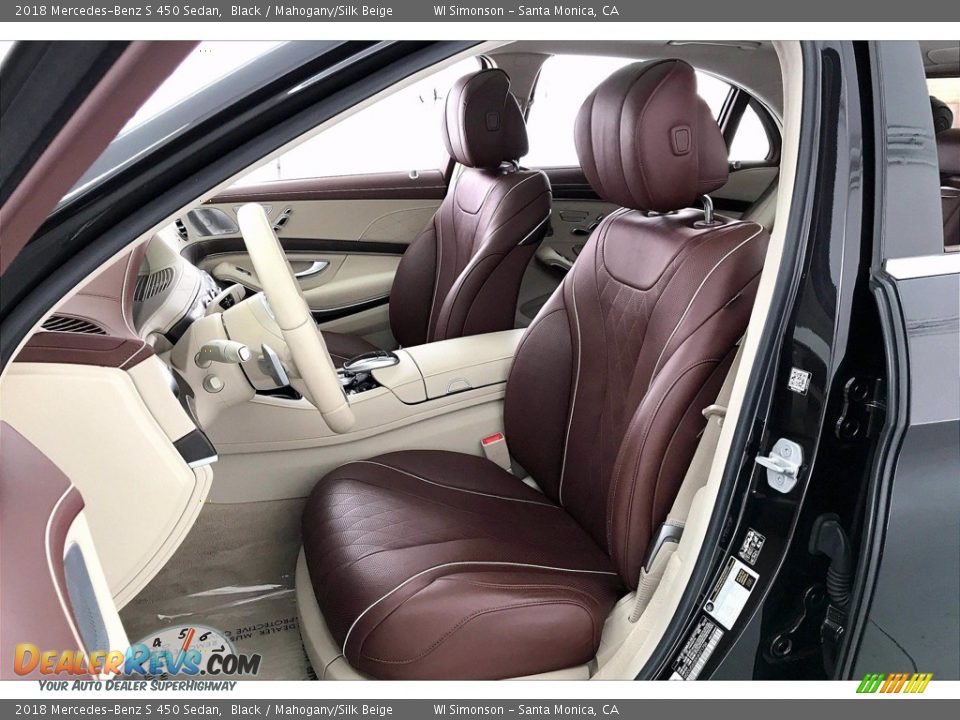 Front Seat of 2018 Mercedes-Benz S 450 Sedan Photo #18