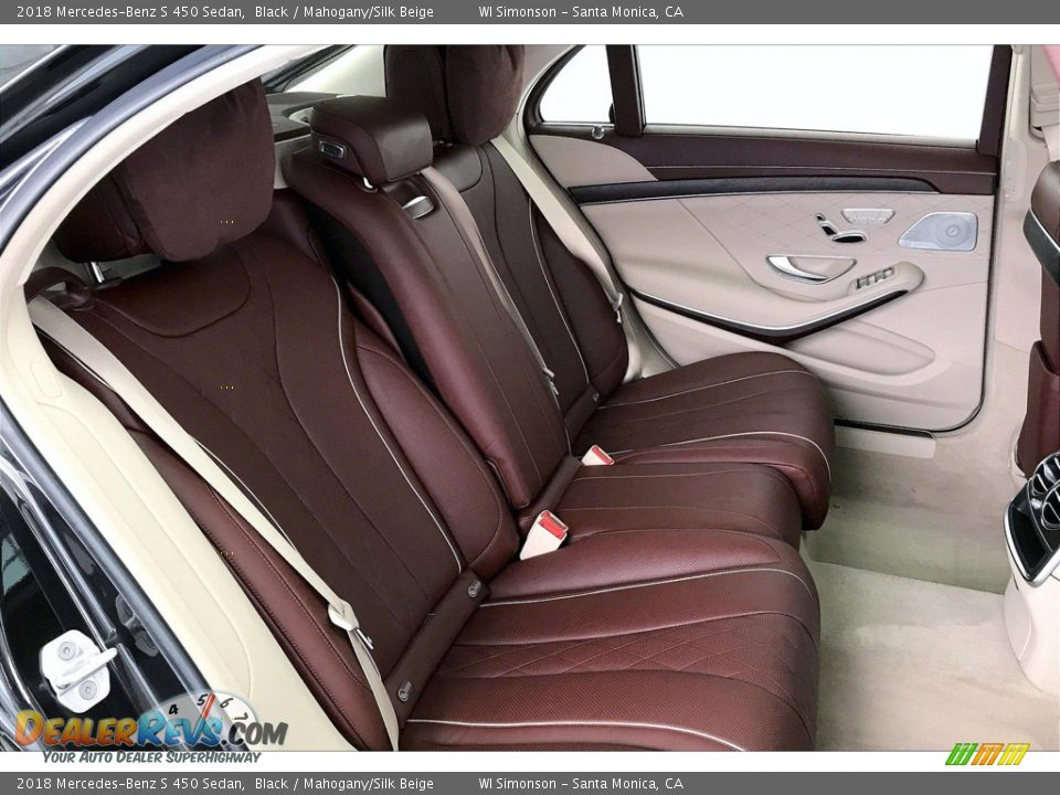 Rear Seat of 2018 Mercedes-Benz S 450 Sedan Photo #19