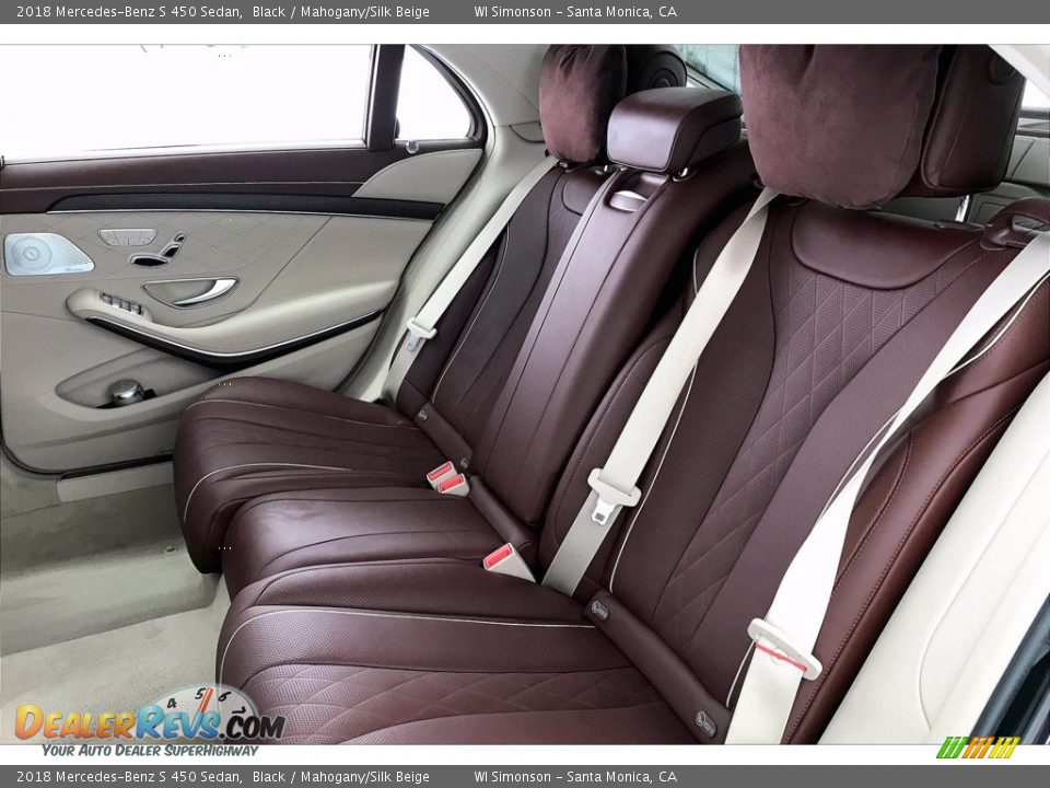 Rear Seat of 2018 Mercedes-Benz S 450 Sedan Photo #20