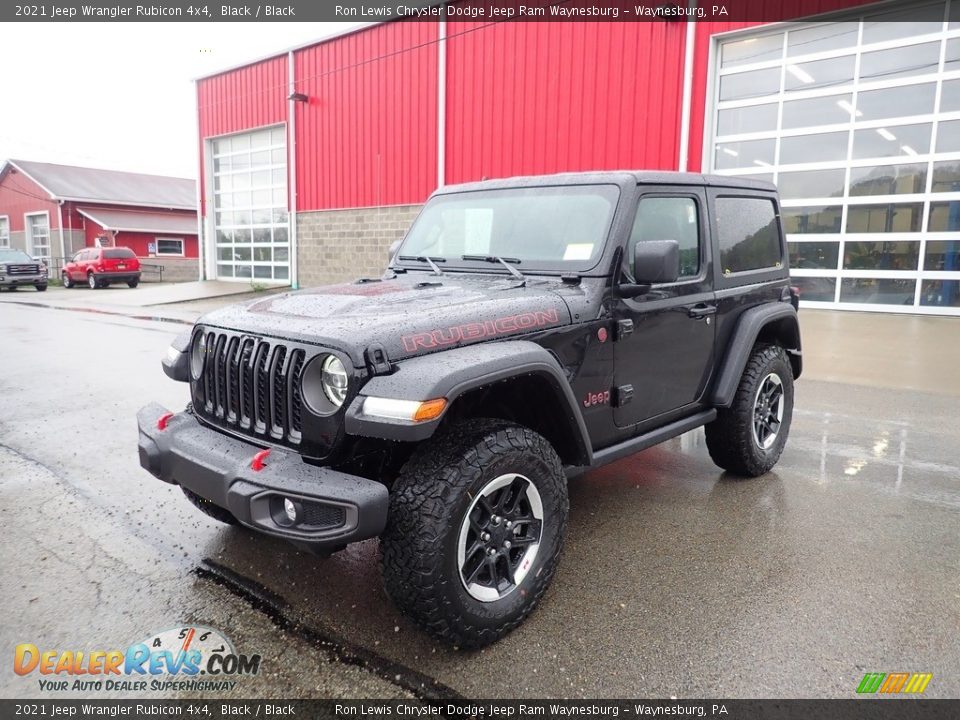 2021 Jeep Wrangler Rubicon 4x4 Black / Black Photo #1