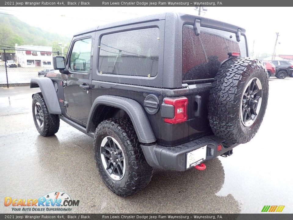 2021 Jeep Wrangler Rubicon 4x4 Black / Black Photo #3