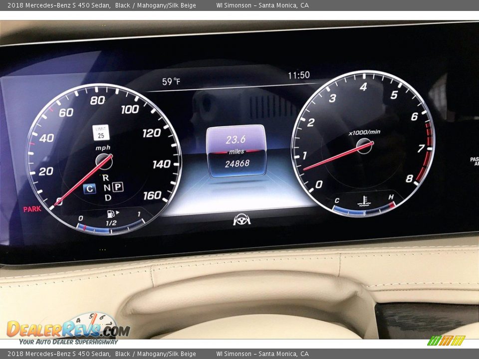 2018 Mercedes-Benz S 450 Sedan Gauges Photo #23