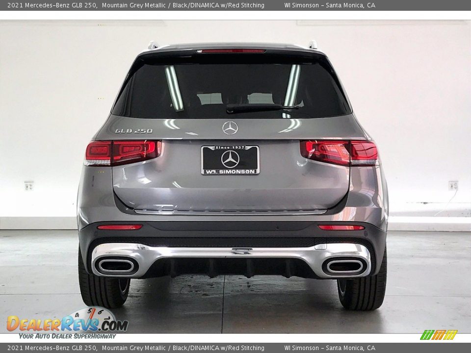 2021 Mercedes-Benz GLB 250 Mountain Grey Metallic / Black/DINAMICA w/Red Stitching Photo #3