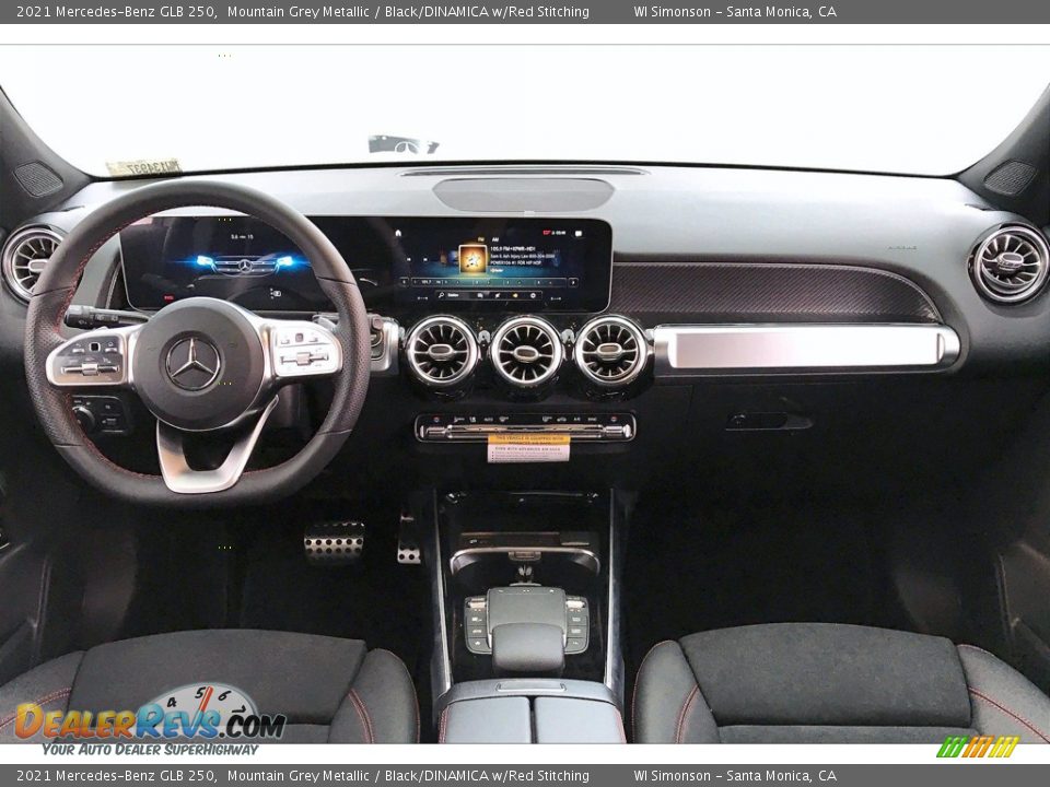 2021 Mercedes-Benz GLB 250 Mountain Grey Metallic / Black/DINAMICA w/Red Stitching Photo #6