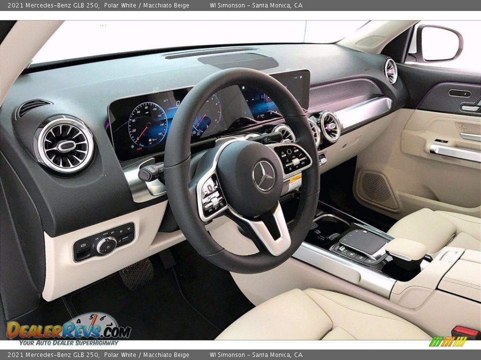 2021 Mercedes-Benz GLB 250 Polar White / Macchiato Beige Photo #3