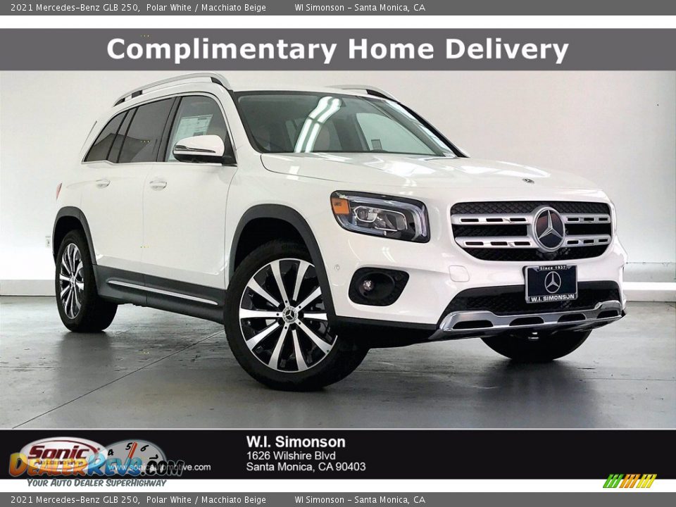 2021 Mercedes-Benz GLB 250 Polar White / Macchiato Beige Photo #1