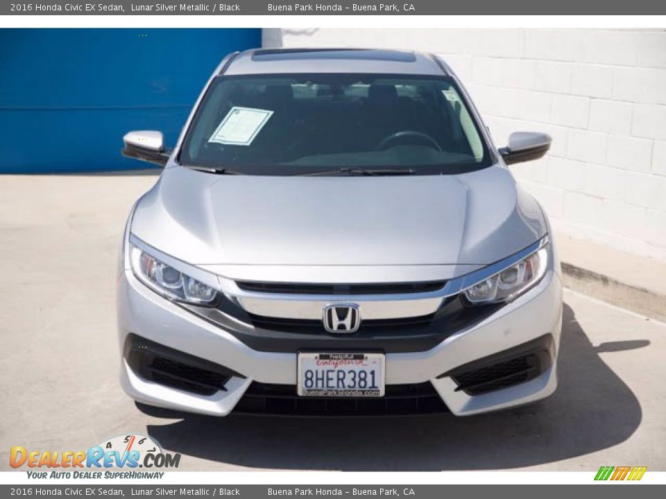 2016 Honda Civic EX Sedan Lunar Silver Metallic / Black Photo #7