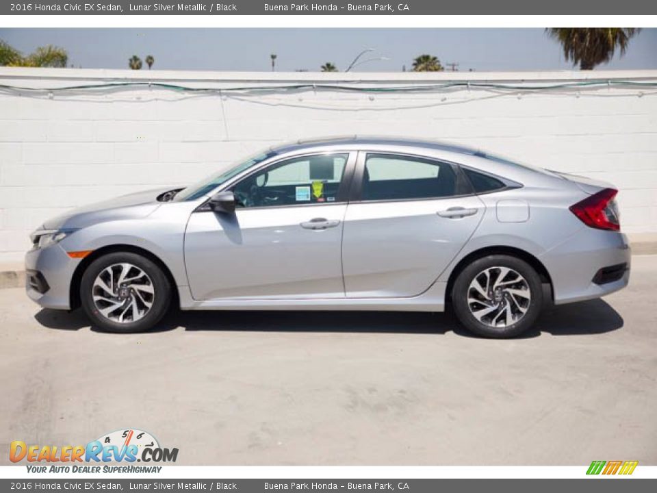 2016 Honda Civic EX Sedan Lunar Silver Metallic / Black Photo #10