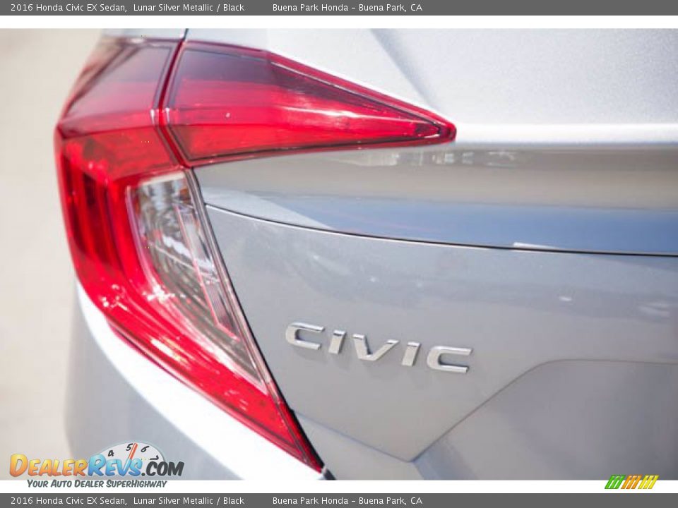 2016 Honda Civic EX Sedan Lunar Silver Metallic / Black Photo #12