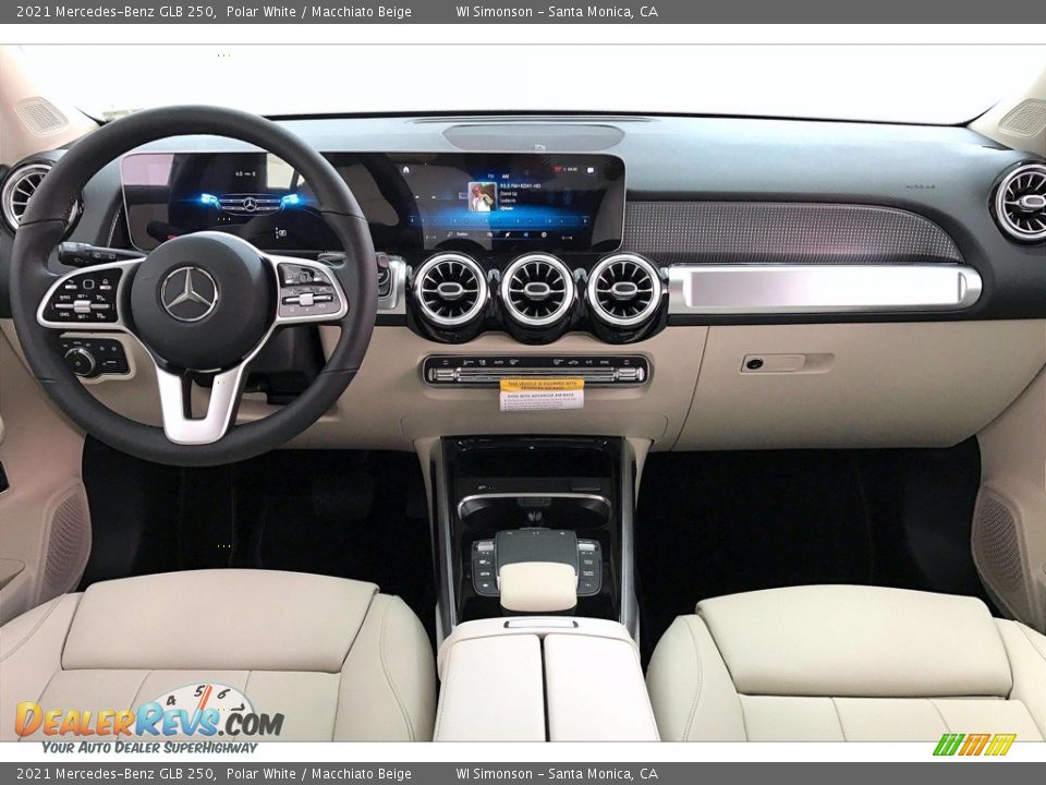 2021 Mercedes-Benz GLB 250 Polar White / Macchiato Beige Photo #6