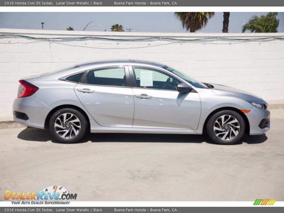 2016 Honda Civic EX Sedan Lunar Silver Metallic / Black Photo #14