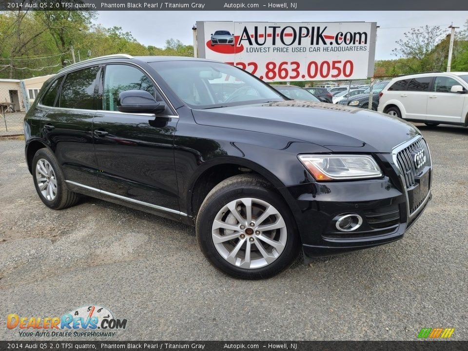 2014 Audi Q5 2.0 TFSI quattro Phantom Black Pearl / Titanium Gray Photo #1