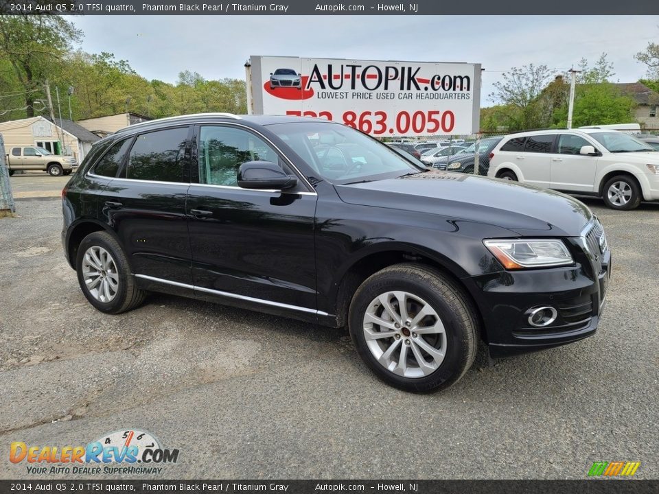 2014 Audi Q5 2.0 TFSI quattro Phantom Black Pearl / Titanium Gray Photo #2