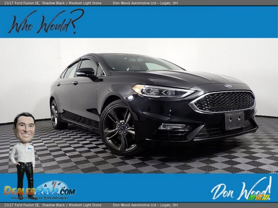 2017 Ford Fusion SE Shadow Black / Medium Light Stone Photo #1
